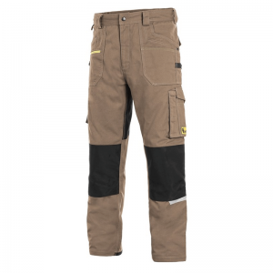 Radne hlače do struka Stretch - bež