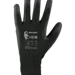 Radne rukavice CXS - Brita Black - PU premaz