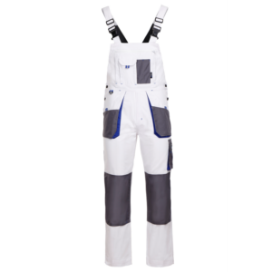 Radne hlače sa naramenicama Emerton - bijele